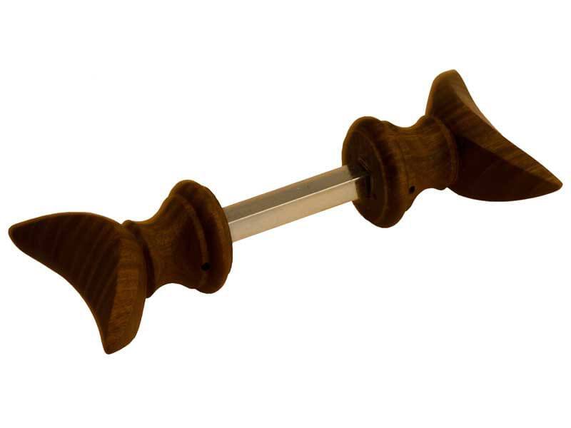 Knopkruk Hout Halve maan 70 x 32 mm