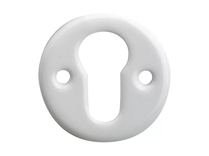 Profielcilinderrozet Evelyne Wit Porselein rond 47mm