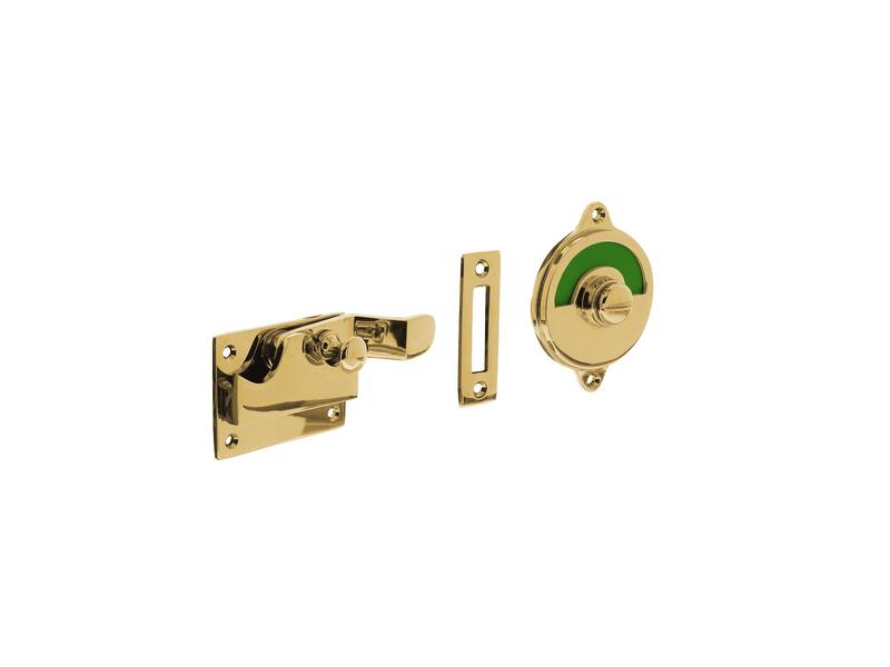 Intersteel WC-overslag met bocht rood/groen Messing