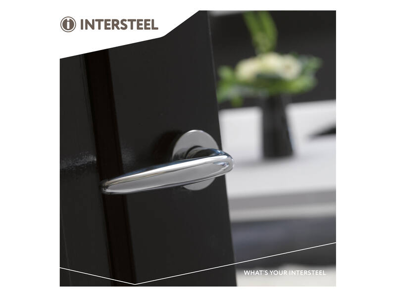 Intersteel Deurkruk Sigaar op rozet Chroom