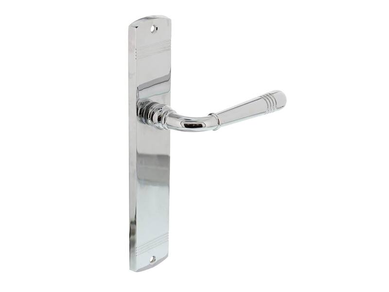 Intersteel Deurkruk Helena op schild blind chroom