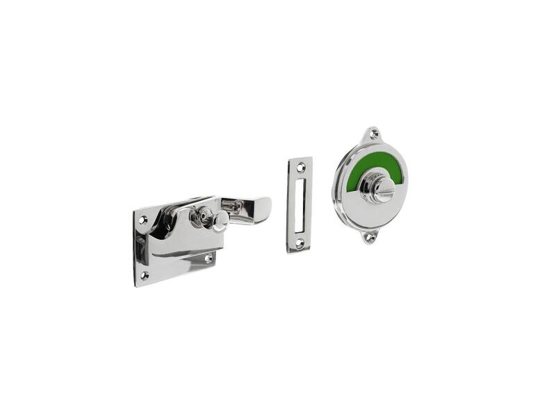 Intersteel WC-overslag met bocht rood/groen Chroom