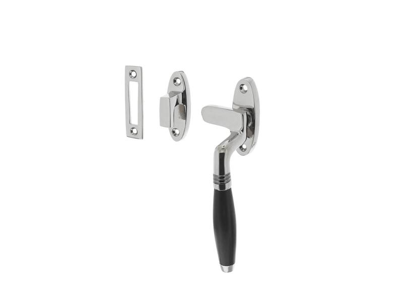 Intersteel Raamsluiting Ton rechts chroom / ebbenhout