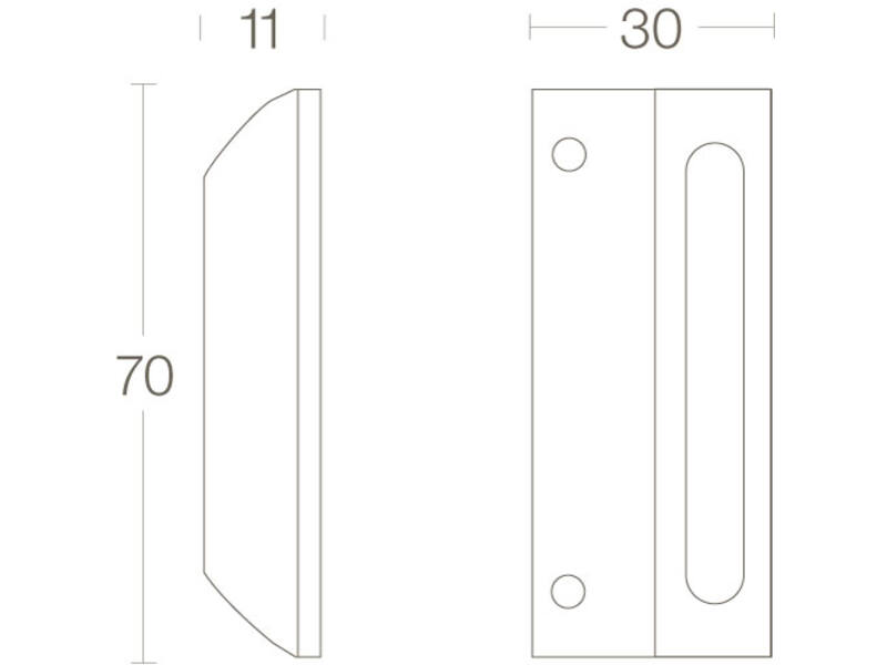 Intersteel Sluitplaat chroom