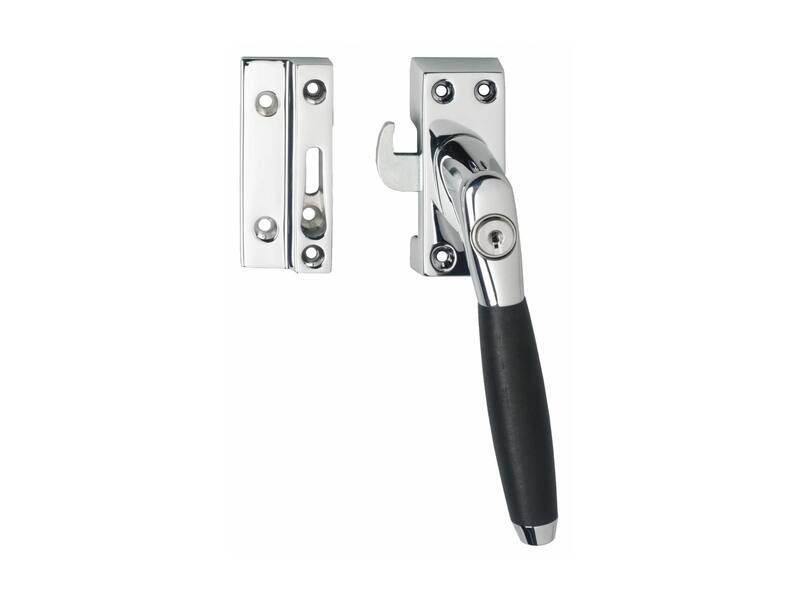 Intersteel Raamsluiting afsluitbaar SKG* rechts Ton 400 chroom/ebbenhout