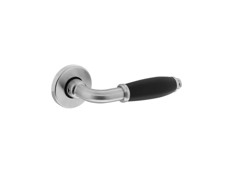 Intersteel Deurkruk Courgette met rozet rond 49x7mm verdekt mat chroom