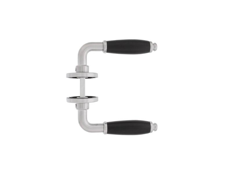 Intersteel Deurkruk Courgette met rozet rond 49x7mm verdekt mat chroom