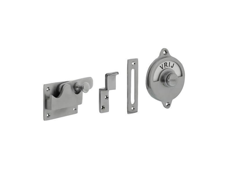 Intersteel WC-overslag vlak vrij/bezet Chroom mat