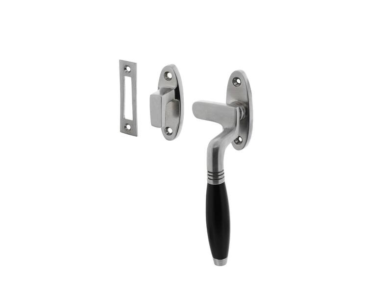 Intersteel Raamsluiting Ton rechts chroom mat / ebbenhout
