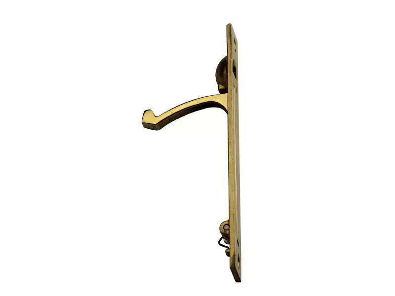 Schuifdeurtrekker kamer en suite Messing 120x20mm