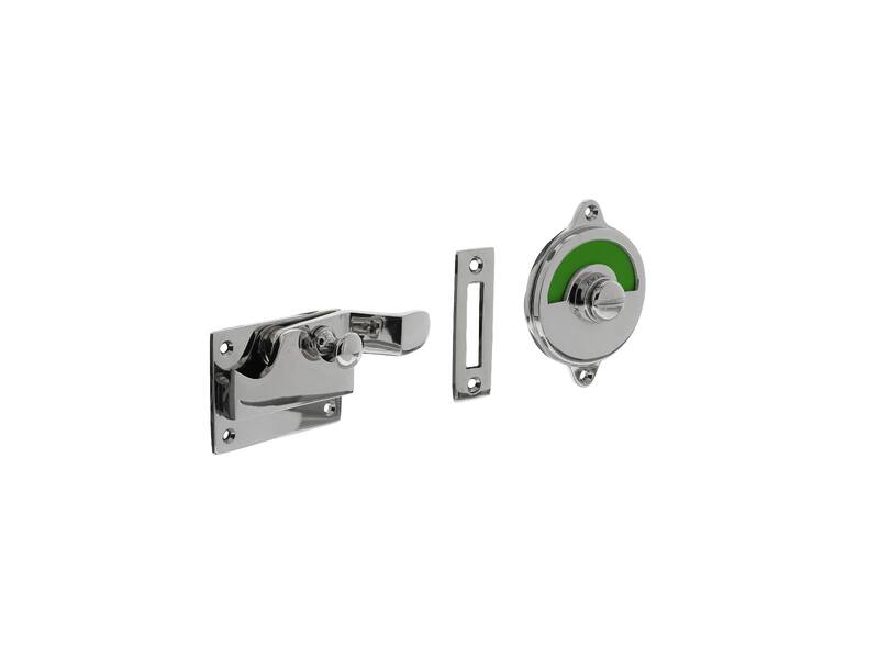 Intersteel WC-overslag met bocht rood/groen nikkel