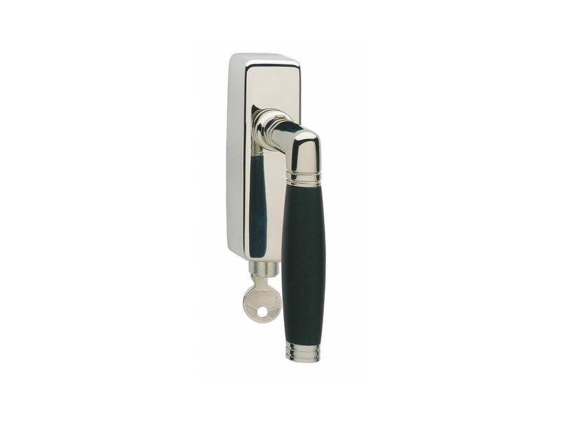 Intersteel Raamkruk Ton 222 afsluitbaar nikkel/ebben hout