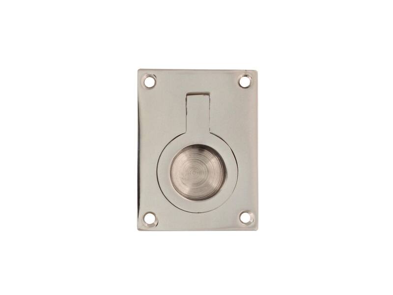 Intersteel Luikring rechthoekig 65 x 49 mm Nikkel