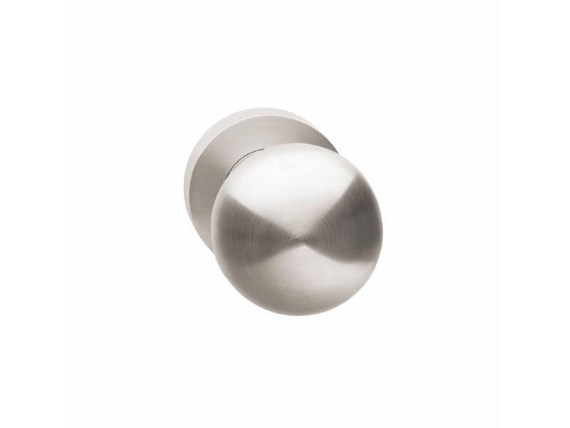 Intersteel Knop op rozet nikkel mat