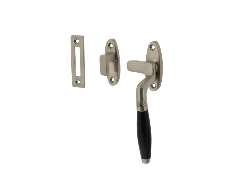 Intersteel Raamsluiting Ton rechts nikkel mat / ebbenhout
