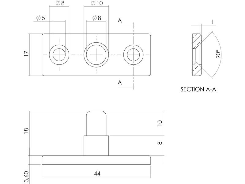 Intersteel Stelpen nikkel mat