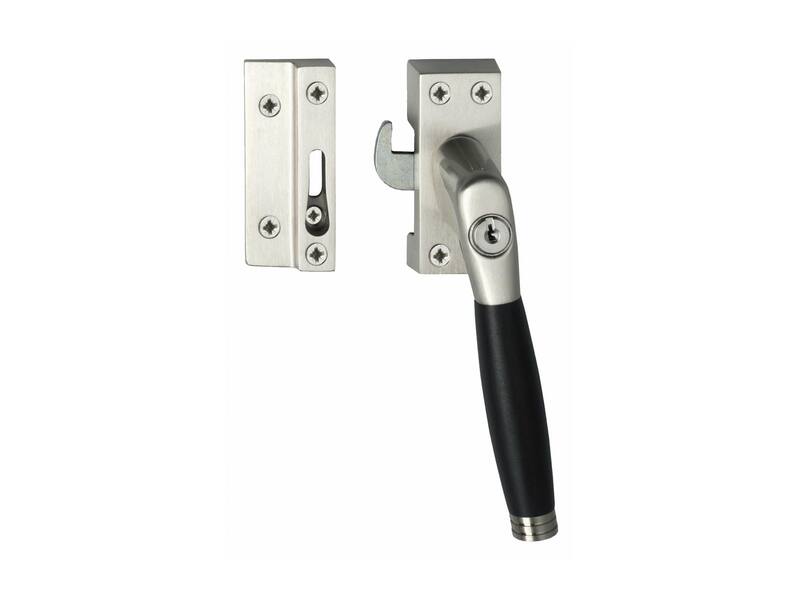 Intersteel Raamsluiting Ton 222 afsluitbaar rechts nikkel mat/ebbenhout