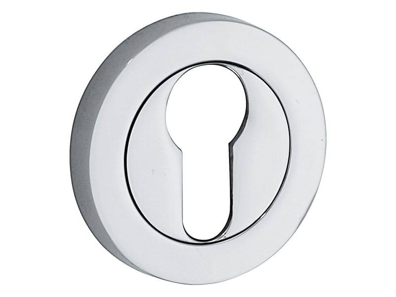 Profielcilinderrozet Chroom rond overschroef 50mm