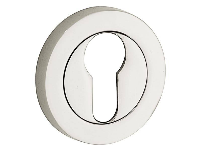 Profielcilinderrozet Nikkel rond overschroef 50mm