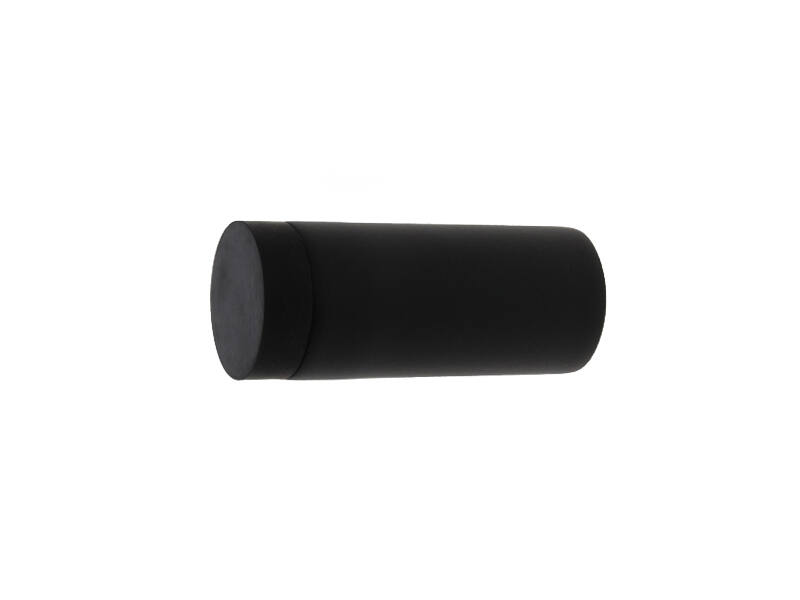 Deurstop cilinder 25x70mm zwart