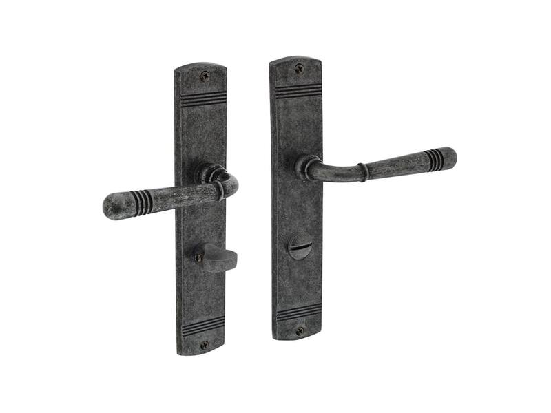 Intersteel Deurkruk Helena op schild WC63 mm oud grijs
