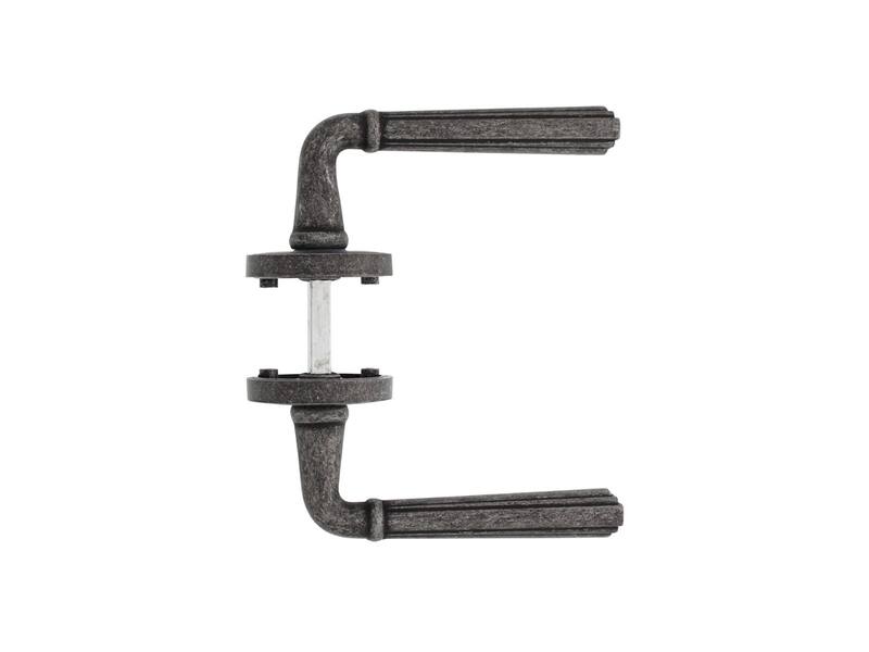 Intersteel Deurkruk Bellevue op rozet oud grijs
