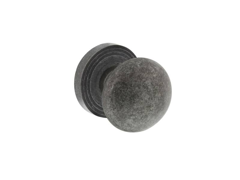 Intersteel Knop op rozet oud grijs
