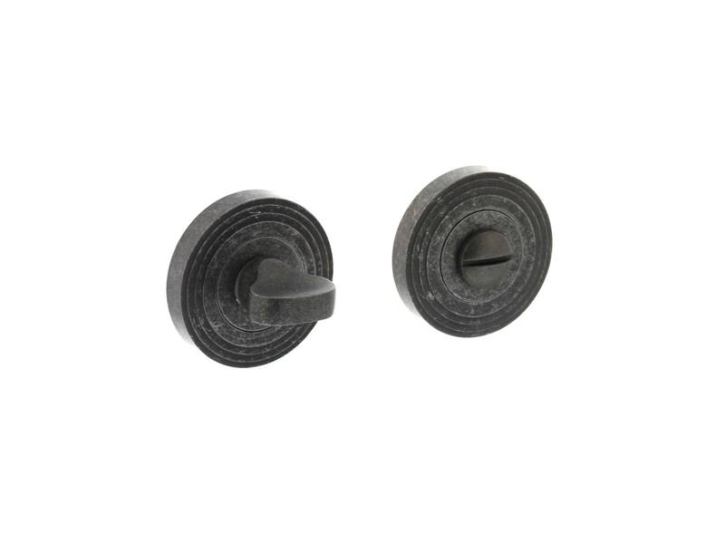 Intersteel Rozet met toilet-/badkamersluiting 55x10 mm oud grijs