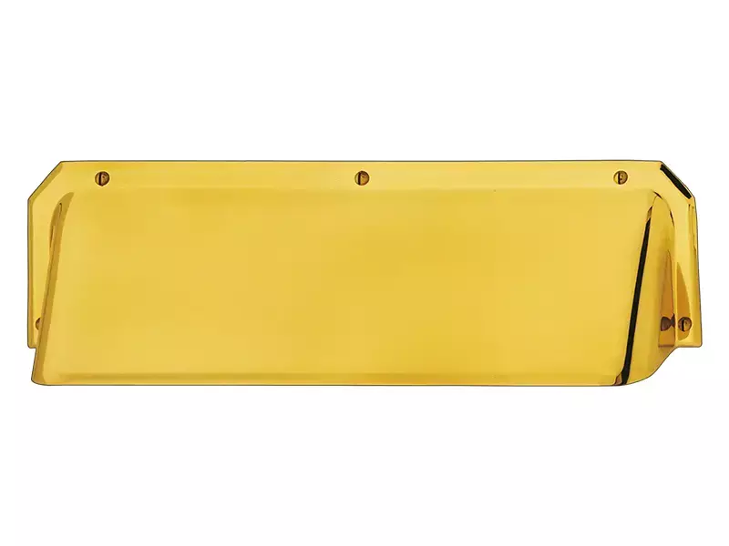 Afdekkap Messing voor binnenzijde briefplaat 330x110x57mm
