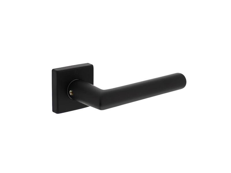 Intersteel Deurkruk Derby op rozet 50x7 mm aluminium zwart