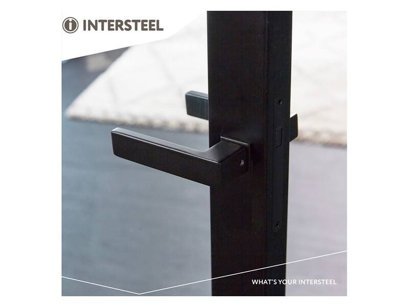Intersteel Deurkruk Amsterdam met minimalistische rozet Zwart