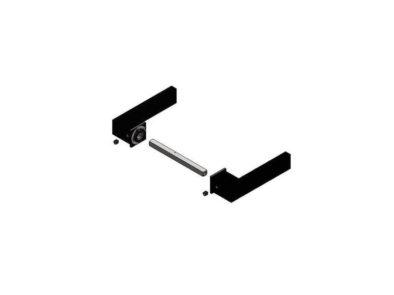 Intersteel Deurkruk Amsterdam met minimalistische rozet Zwart