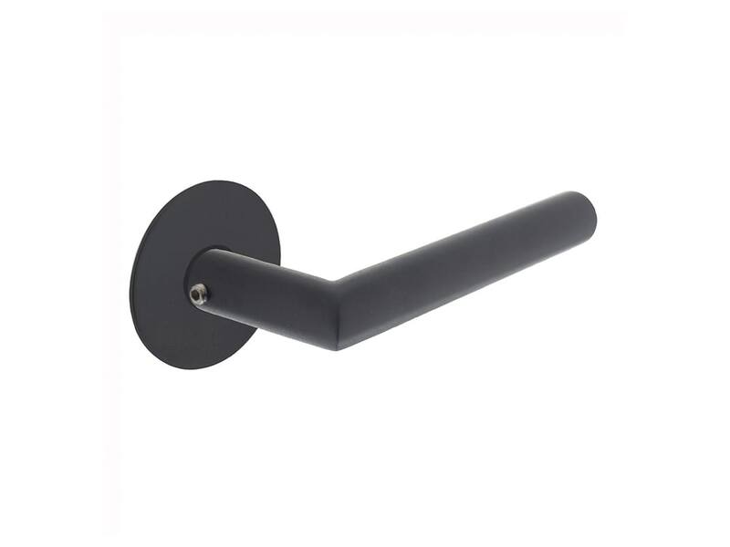 Intersteel Deurkruk Jura met zelfklevend rozet mat zwart