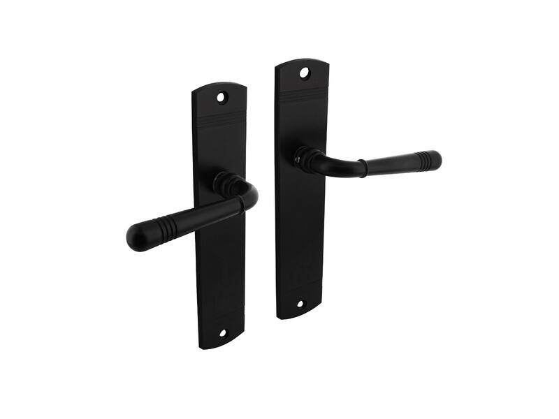 Intersteel Deurkruk Helena op schild 230x44 mm blind zwart