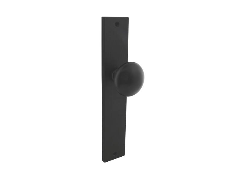 Intersteel Knopschild 245x45 mm Blind Zwart