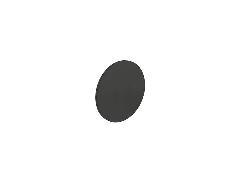 Intersteel Rozet blind rond zelfklevend mat zwart