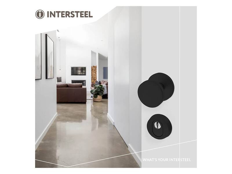 Intersteel Veiligheidsrozet SKG*** rond met kerntrekbeveiliging aluminium zwart