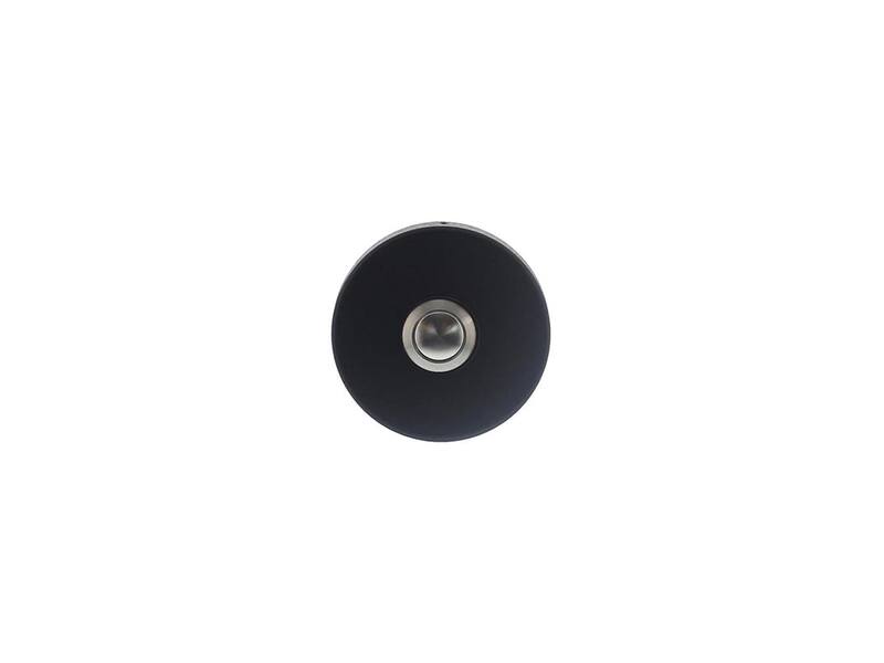 Intersteel Deurbel rond verdekt 53x10 rvs/mat zwart
