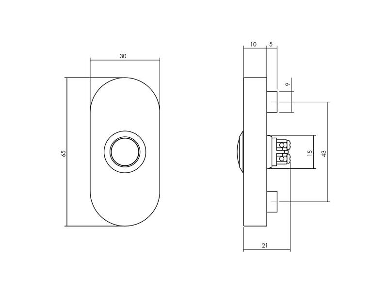 Intersteel Voordeurset veiligheidsbeslag SKG*** rond rvs zwart
