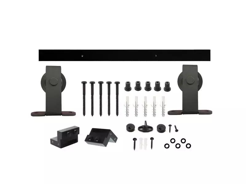 Intersteel Schuifdeursysteem Basic Top mat zwart