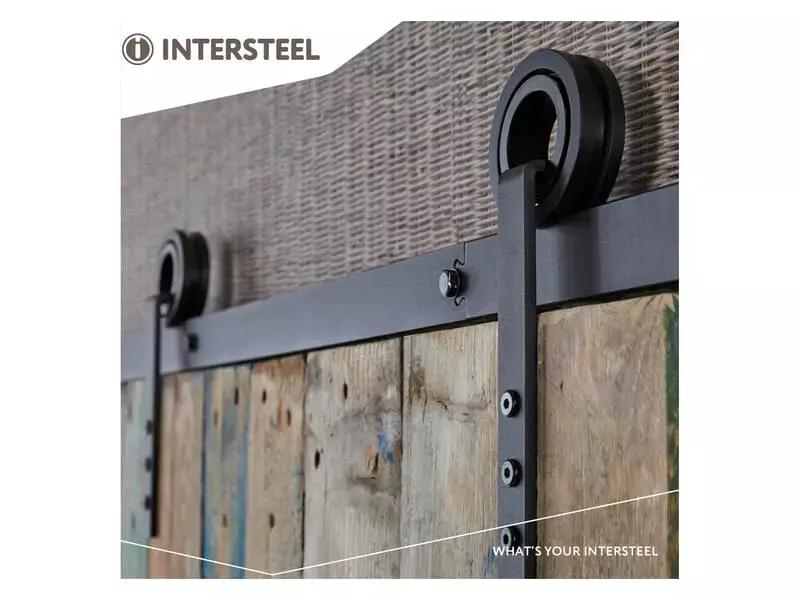 Intersteel Schuifdeursysteem Modern mat zwart