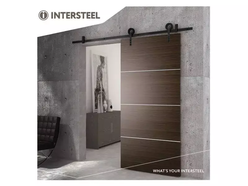 Intersteel Schuifdeursysteem Modern mat zwart