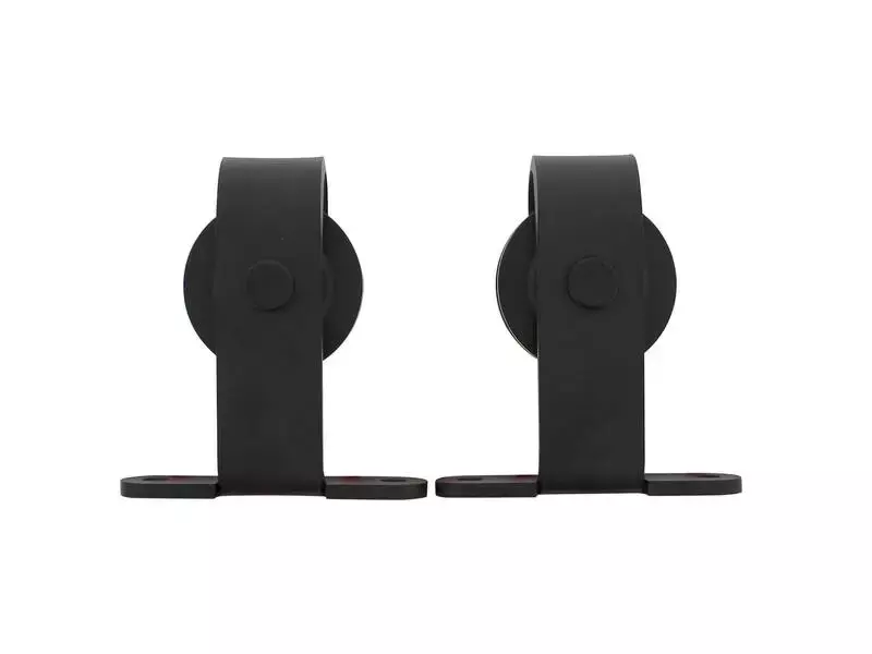 Intersteel Set van 2 hangrollen Basic Top 130 mm mat zwart