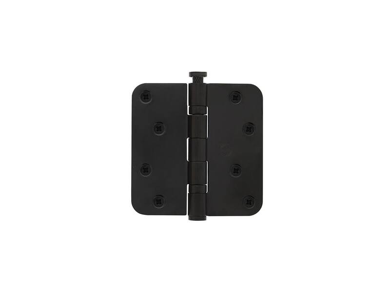 Intersteel Kogellagerscharnier afgerond tot 70 kilo mat zwart