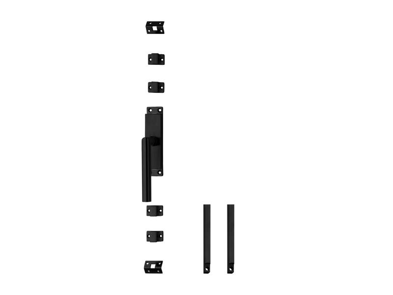 Intersteel Kruk-espagnolet links Hoek 90Â° met stangenset 2 X 1245 mm zwart