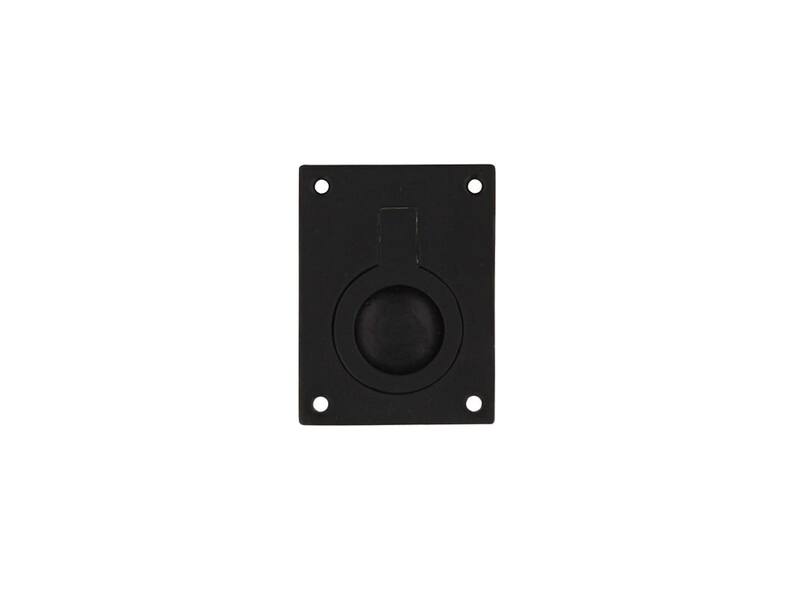 Intersteel Luikring rechthoekig 41 x 31 mm mat zwart