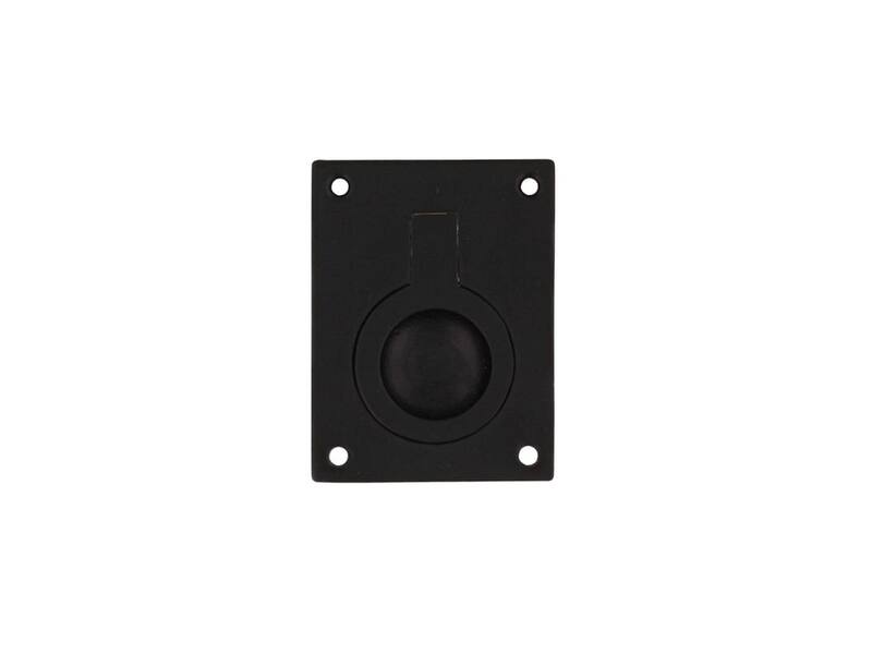 Intersteel Luikring rechthoekig 50 x 39 mm mat zwart