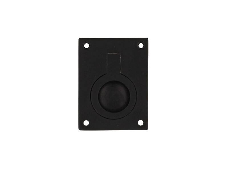 Intersteel Luikring rechthoekig 65 x 49 mm mat zwart
