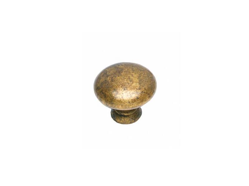 Intersteel Meubelknop Paddenstoel 32 mm messing antiek