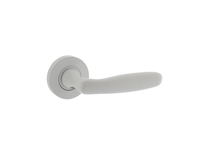 Intersteel Deurkruk Bjorn op ronde rozet 52x10 mm wit